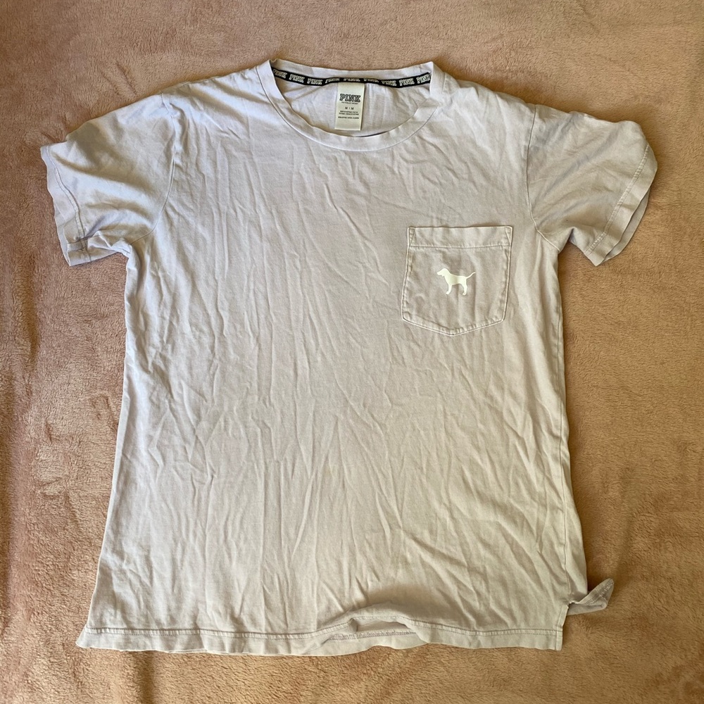 PINK victoria’s secret lilac tee